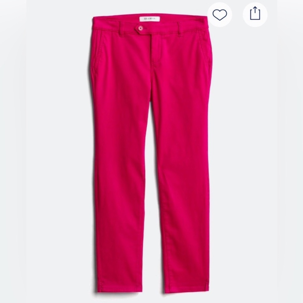 LILA RYAN Straight Leg Pants in Bright Pink